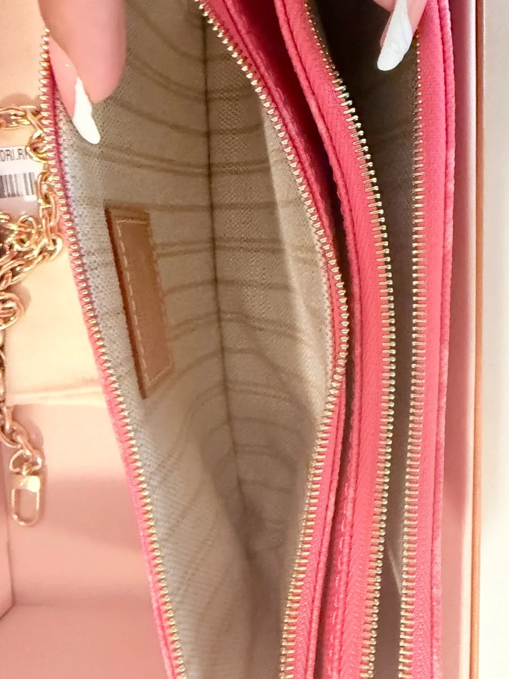 SOLD- Louis Vuitton Monogram Origine Liv Pochette Rose Ruban Pink- M27719- NWT
